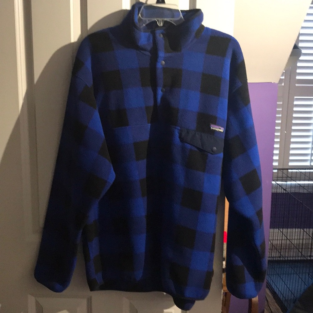Men’s Patagonia Synchilla Blue Buffalo Plaid